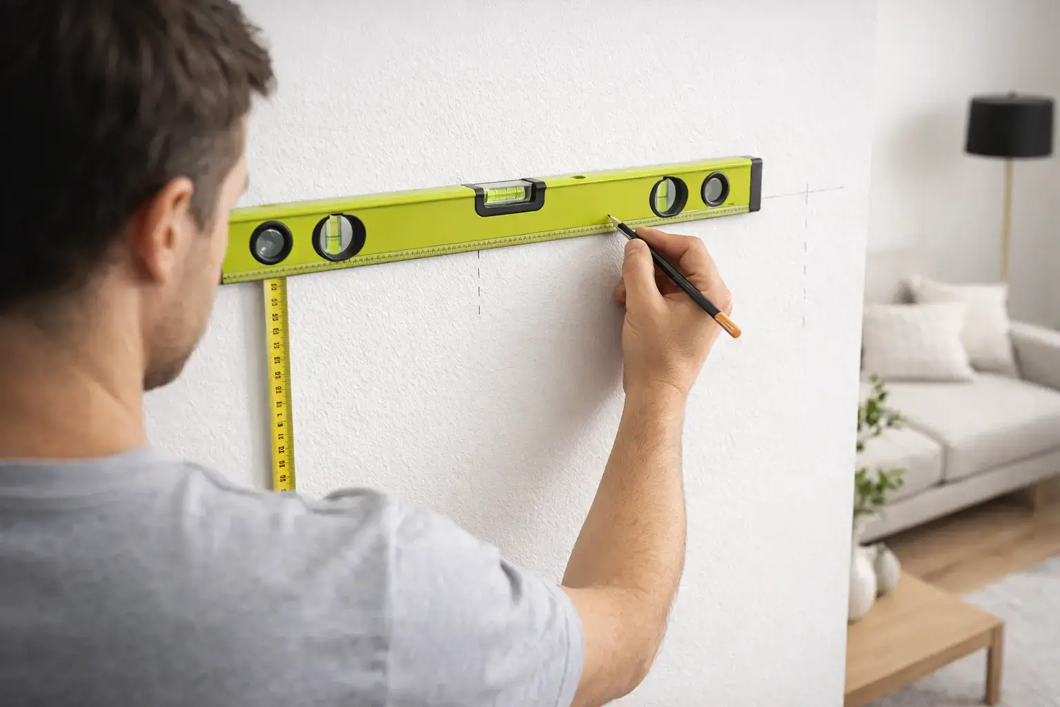 בניית מדף צף מעץ לקיר – כלים והכנות