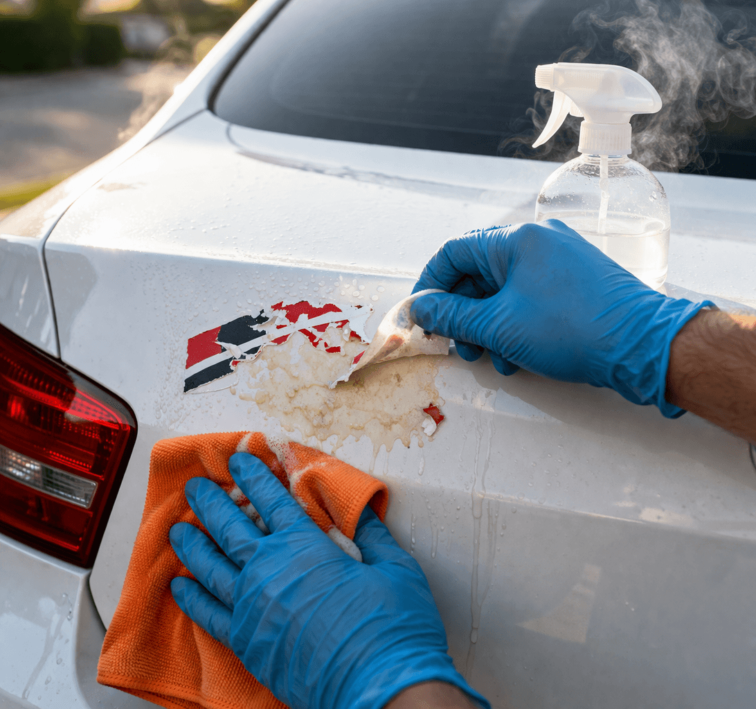 איך להוריד דבק של מדבקה מרכב