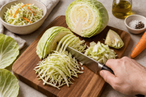 איך חותכים כרוב