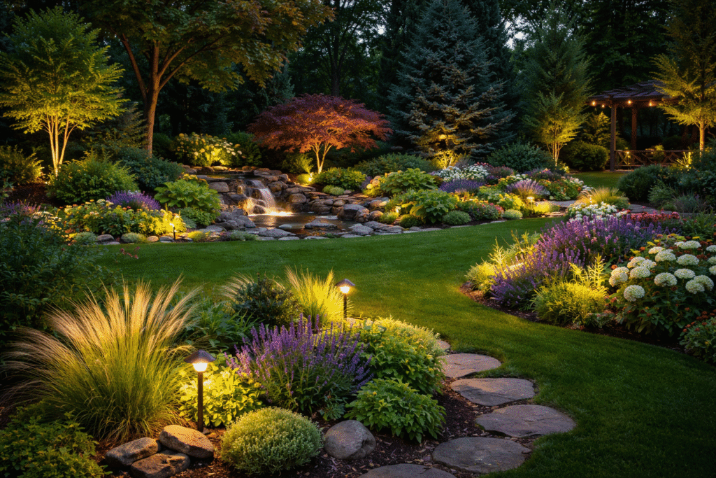 תאורת לד לגינה