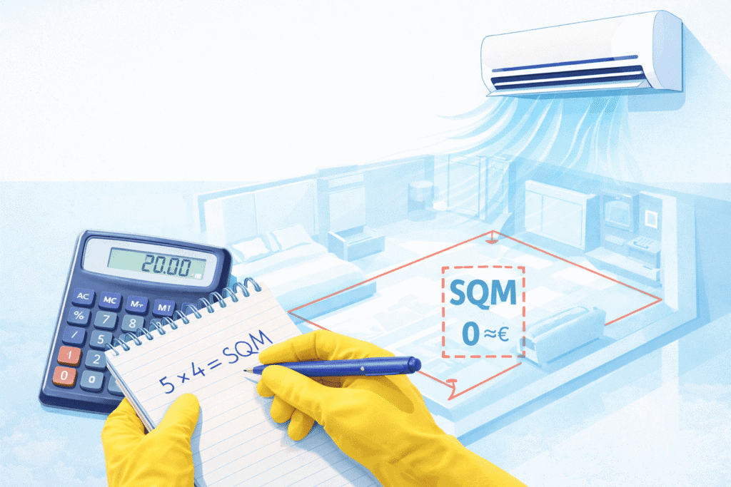 חישוב מזגן לפי שטח