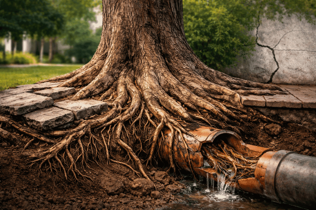 שורשי עצים – איך הם מתפשטים ואיך למנוע נזקים שורשי עצים בגינה
