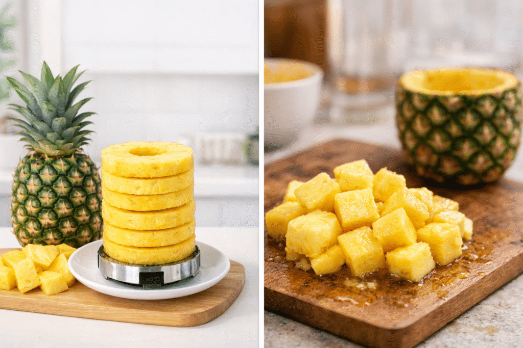 איך לחתוך אננס