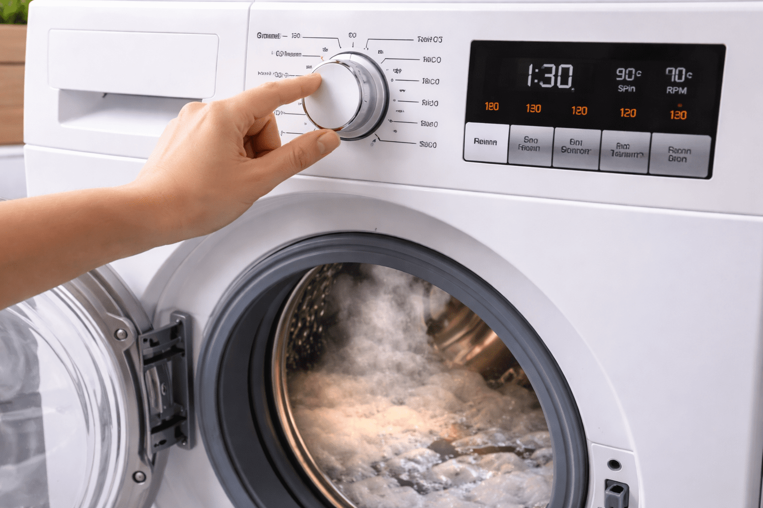 מלח לימון מכונת כביסה