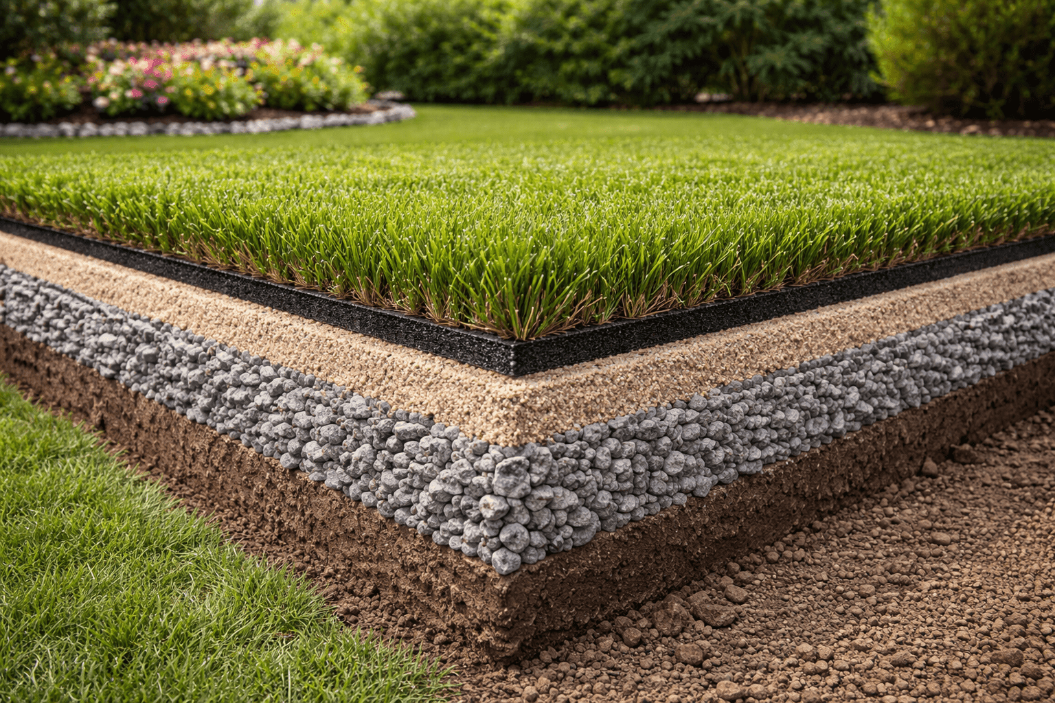 שכבות דשא סינטטי