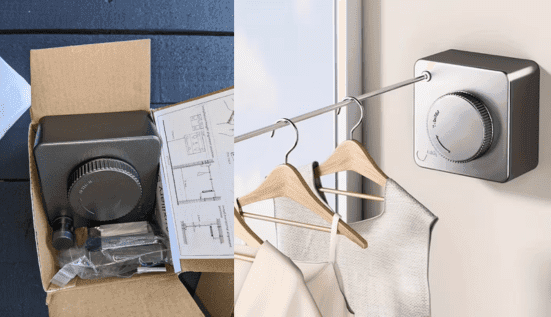 חבל כביסה נסתר למרפסת