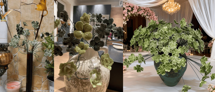 פרחים מקרמיקה לעיצוב הבית והגינה