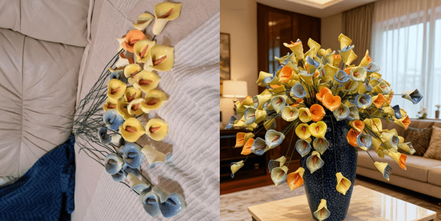 פרחים מקרמיקה לעיצוב הבית והגינה